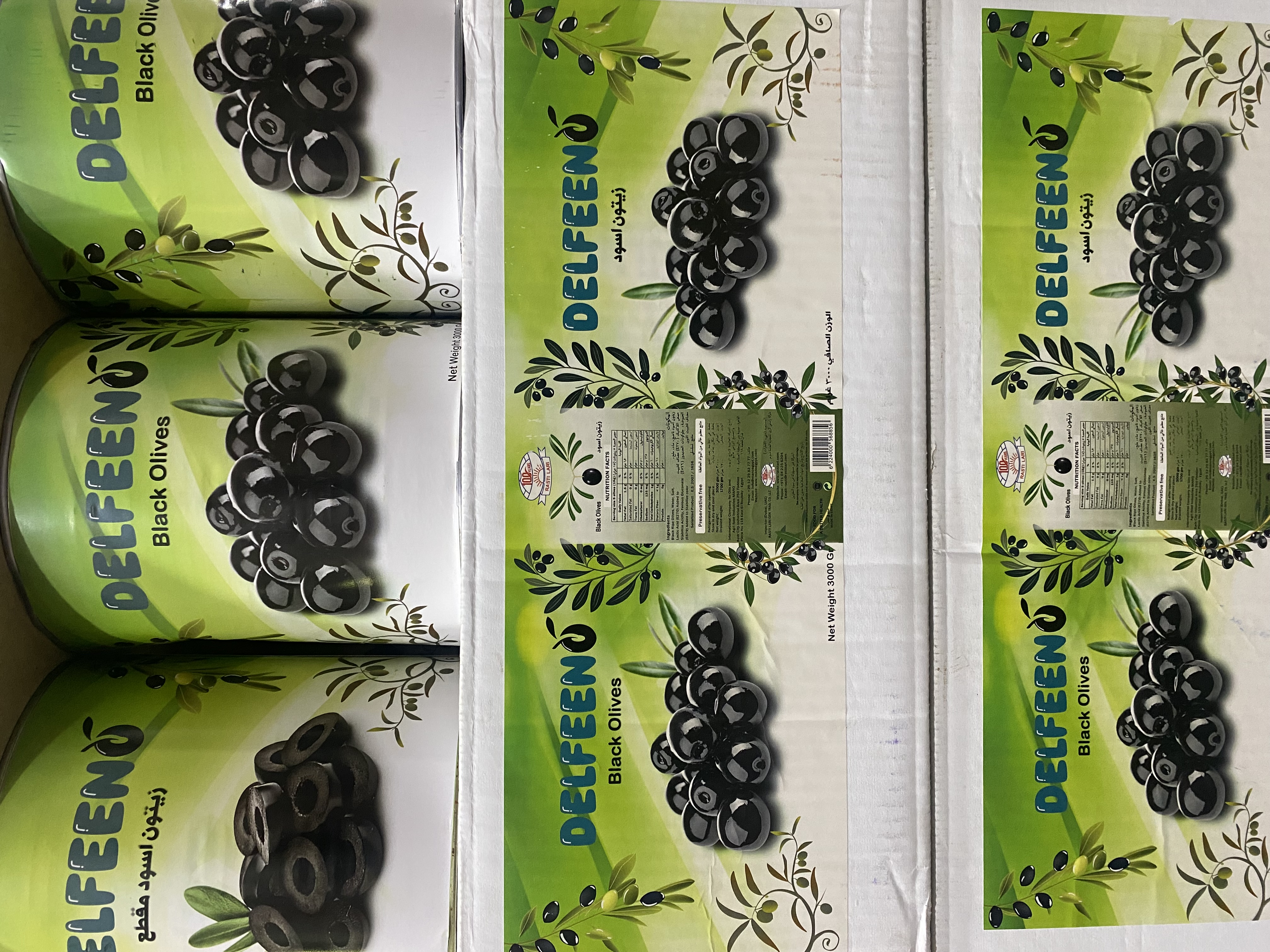 تصویر کنسرو زیتون اسلایس سیاه ۳کیلوگرم خارجی اصلی وارداتی تولید کشور مصر تضمین کیفیت و اصالت - کنسرو زیتون اسلایس سیاه ۳کیلوگرم خارجی اصلی وارداتی تولید کشور مصر تضمین کیفیت و اصالت کارتن ۶عدد 